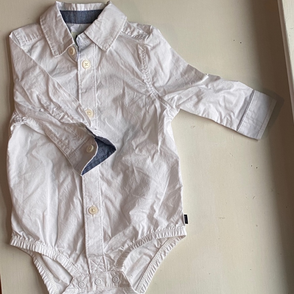 White Button Down Kids Shirt